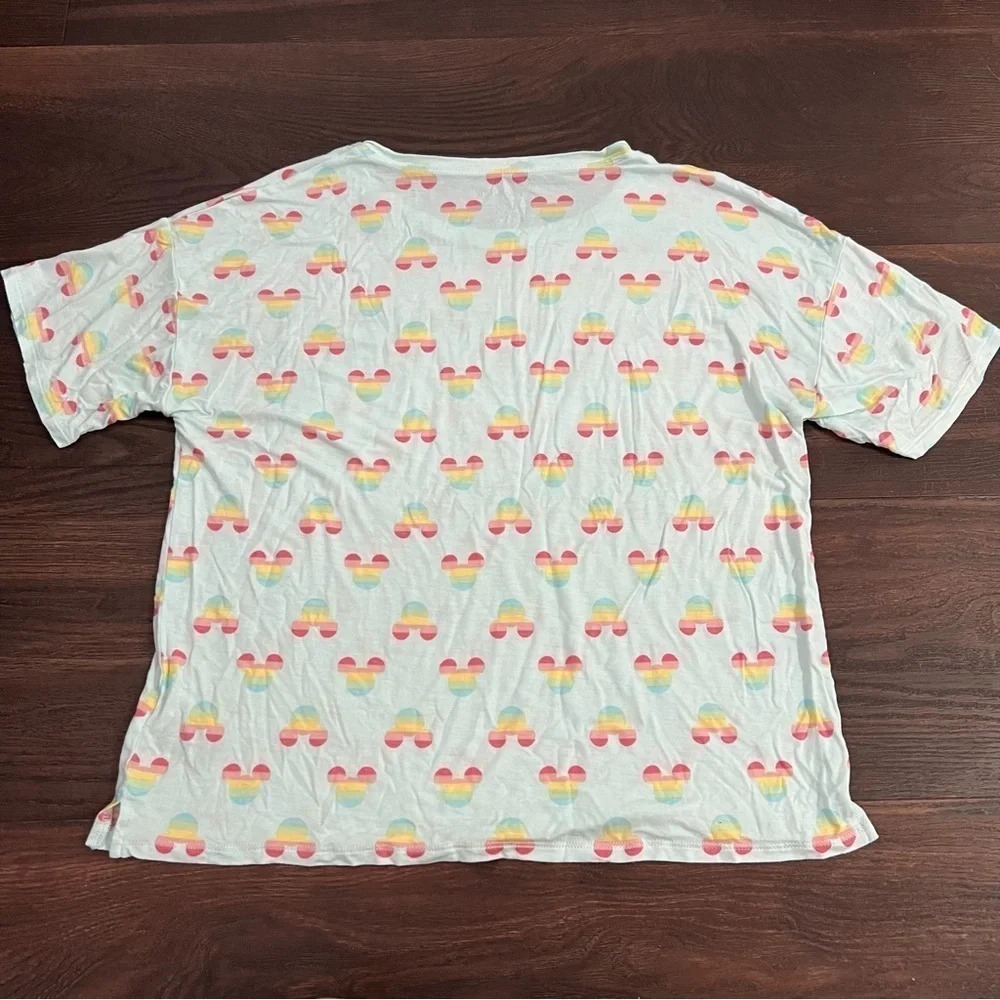 Disney rainbow Mickey Mouse comfy shirt Women’s size small - Picture 2 of 5